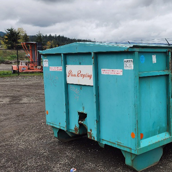 A small logo depicting the news story CITY OF SEQUIM CONTINUES GLASS RECYCLING